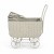 Wózek Doll Pram Retro Rattan, Grey