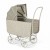 Wózek Doll Pram Retro Rattan, Grey