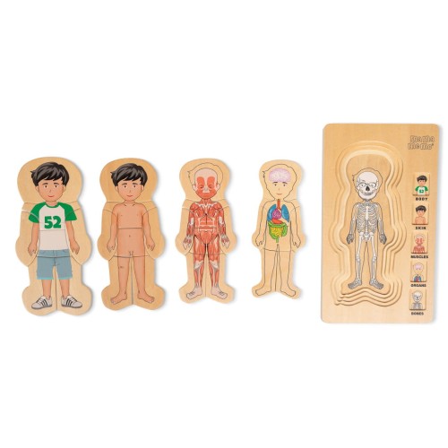Puzzle "My Body", chłopiec - Mamamemo