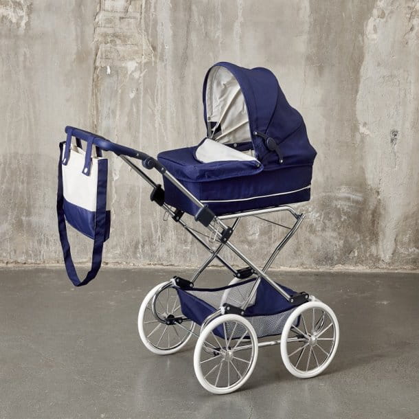 Wózek Doll Pram Deluxe - Blue