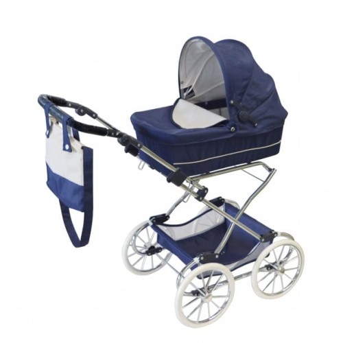 Wózek Doll Pram Deluxe - Blue