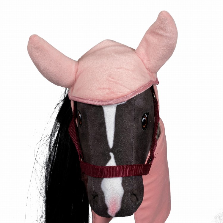 Kocyk i bonetka dla konia, różowa