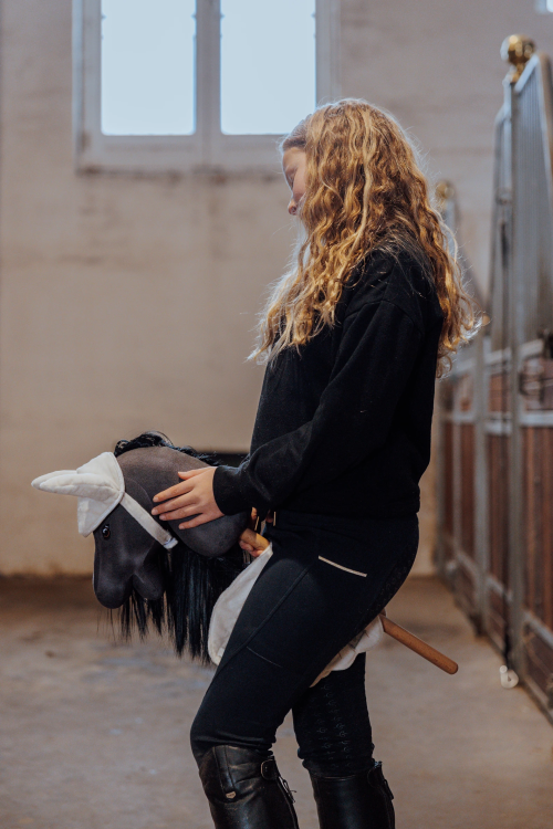 Podkładka pod siodło i bonetka, kremowa