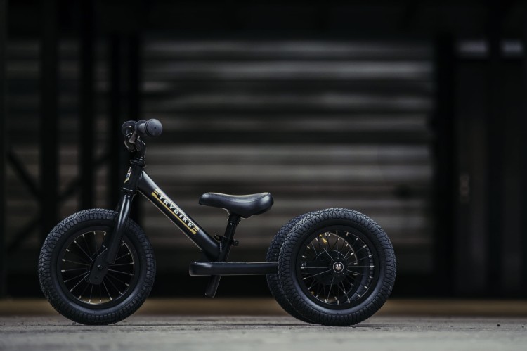 Pierwszy rowerek trójkołowy dziecięcy biegowy 2w1 czarny dla dzieci Trybike