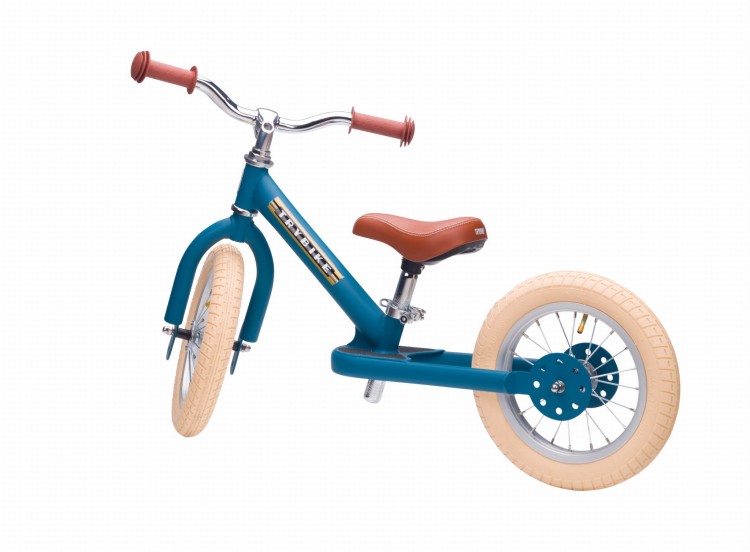 Pierwszy rowerek trójkołowy dziecięcy biegowy 2w1 niebieski balans Trybike
