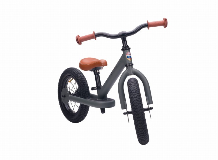 Pierwszy rower biegowy balansujący dziecięcy szary dla dzieci Trybike