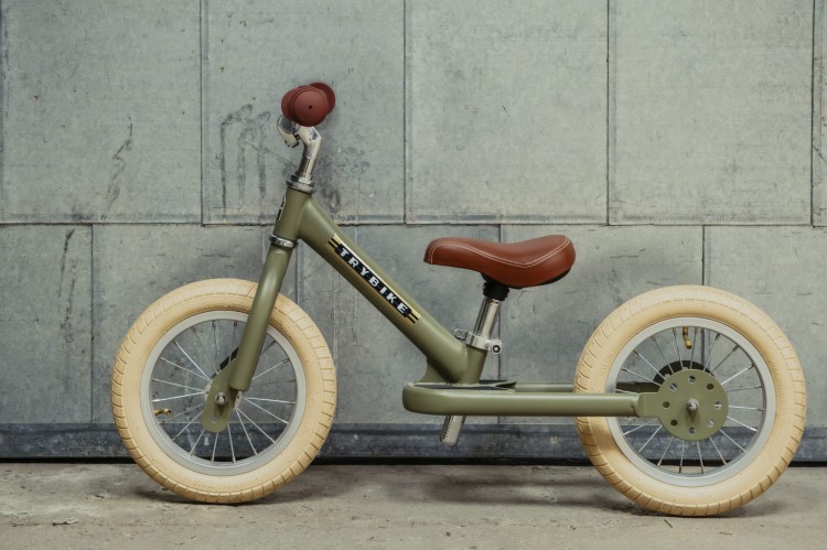 Pierwszy rower biegowy balansujący dziecięcy zielony dla dzieci Trybike