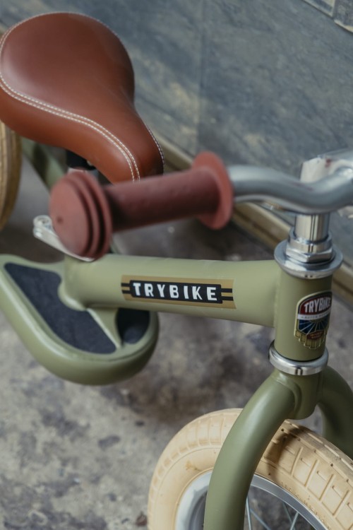 Pierwszy rower biegowy balansujący dziecięcy zielony dla dzieci Trybike