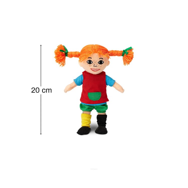Miękka lalka Pippi Langstrumpf 20 cm, przytulanka, zabawka dla dzieci