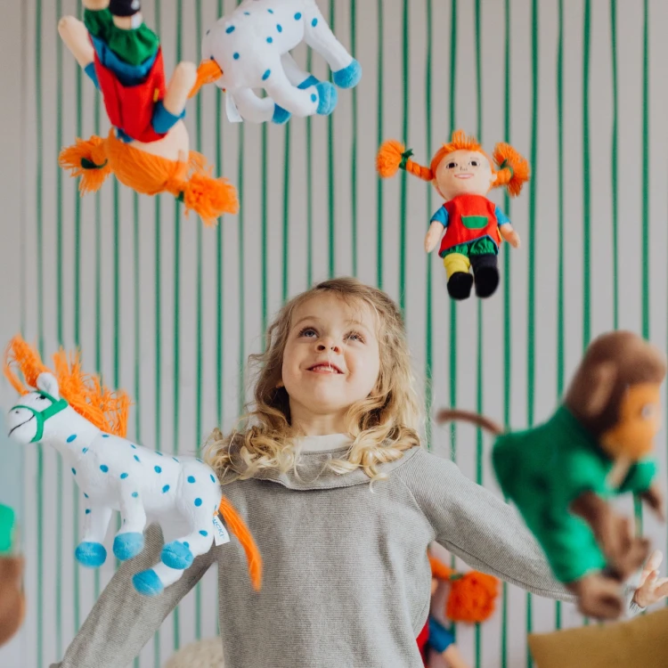 Miękka lalka Pippi Langstrumpf 20 cm, przytulanka, zabawka dla dzieci