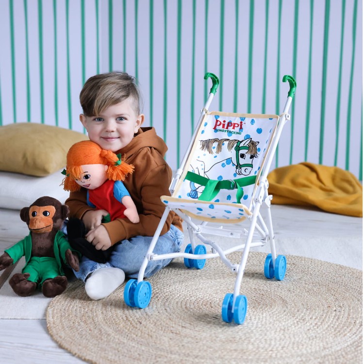 Maskotka małpka Pippi Langstrumpf Pan Nilsson 23 cm, przytulanka dla dzieci