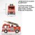 Drewniany wóz strażacki, straż pożarna, zabawka dla dzieci, auto Le Toy Van