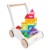 Drewniany chodzik Rainbow Cloud pchacz z klockami zabawka dzieci Le Toy Van