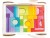 Drewniany chodzik Rainbow Cloud pchacz z klockami zabawka dzieci Le Toy Van